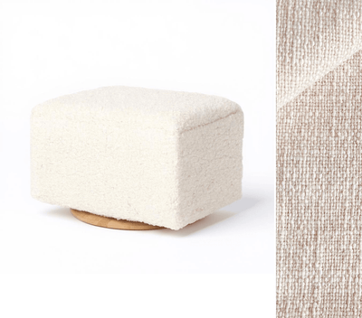 Oilo Ottoman Small Rectangle Wood Base