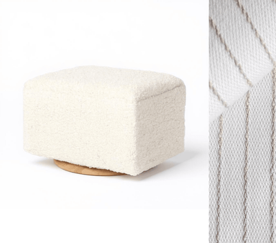 Oilo Ottoman Small Rectangle Wood Base