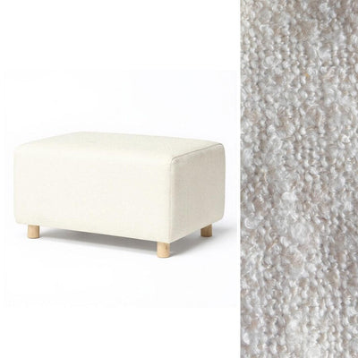 Oilo Ottoman Wide Rectangle Wood Base