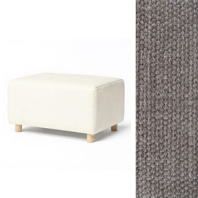 Oilo Ottoman Wide Rectangle Wood Base