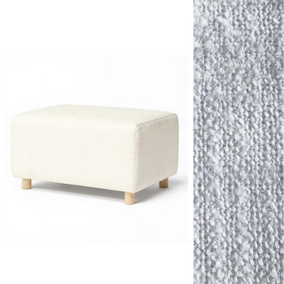 Oilo Ottoman Wide Rectangle Wood Base