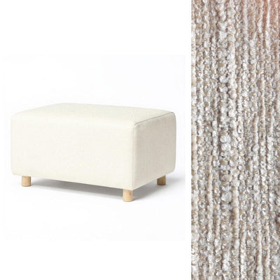 Oilo Ottoman Wide Rectangle Wood Base