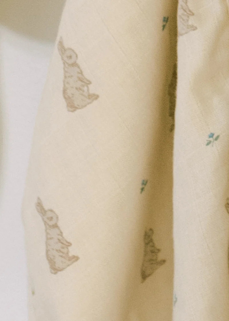 Oilo 2-Pack Swaddle - Bunnies & Lily of the Valley- Strolleria