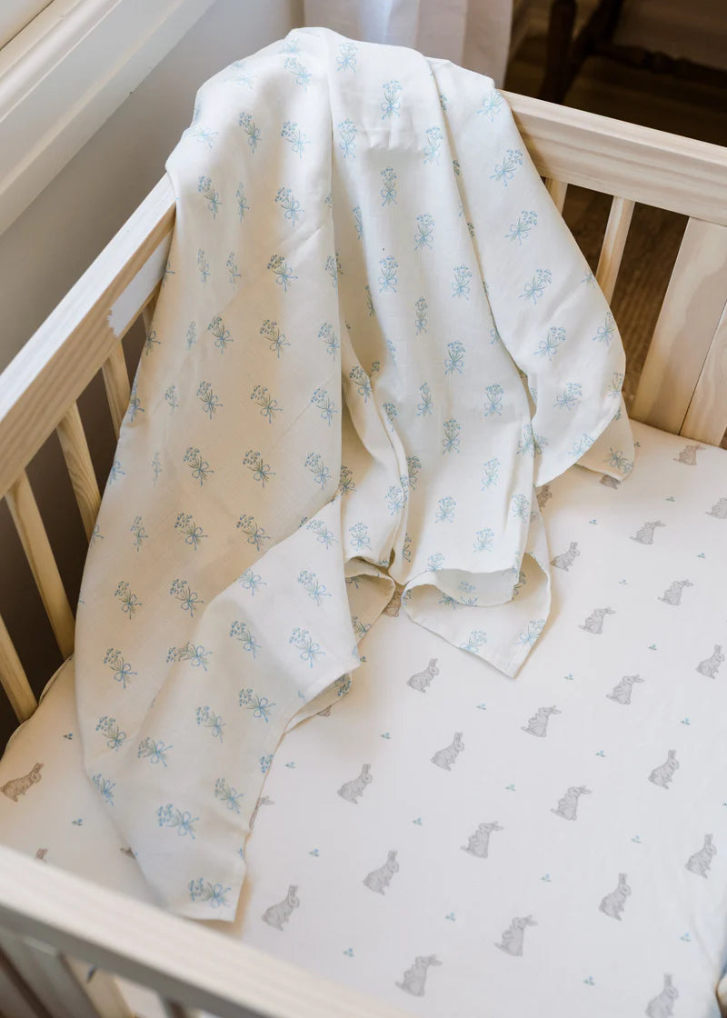 Oilo 2-Pack Swaddle - Bunnies & Lily of the Valley- Strolleria