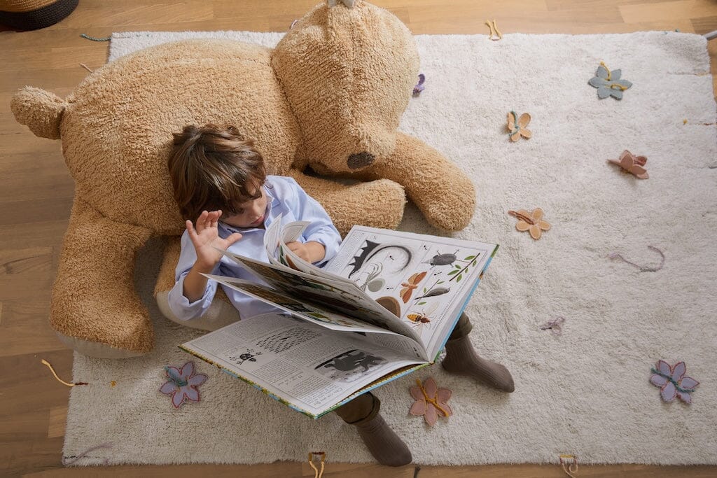 Lorena Canals Planet Bee - Sleepy Bear Pouf- Strolleria