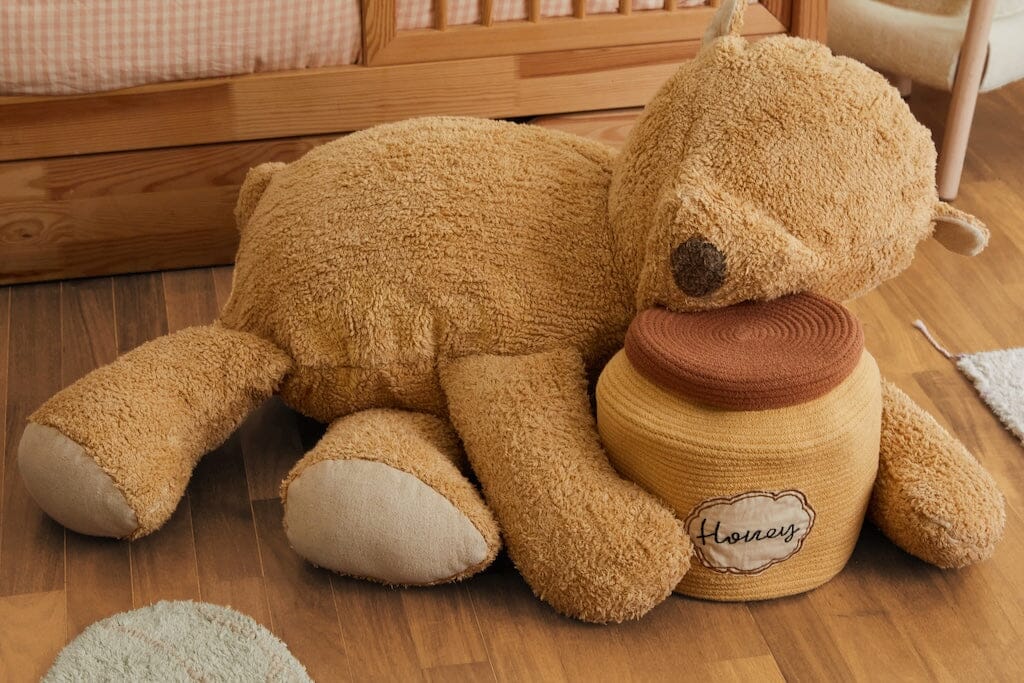 Lorena Canals Planet Bee - Sleepy Bear Pouf- Strolleria