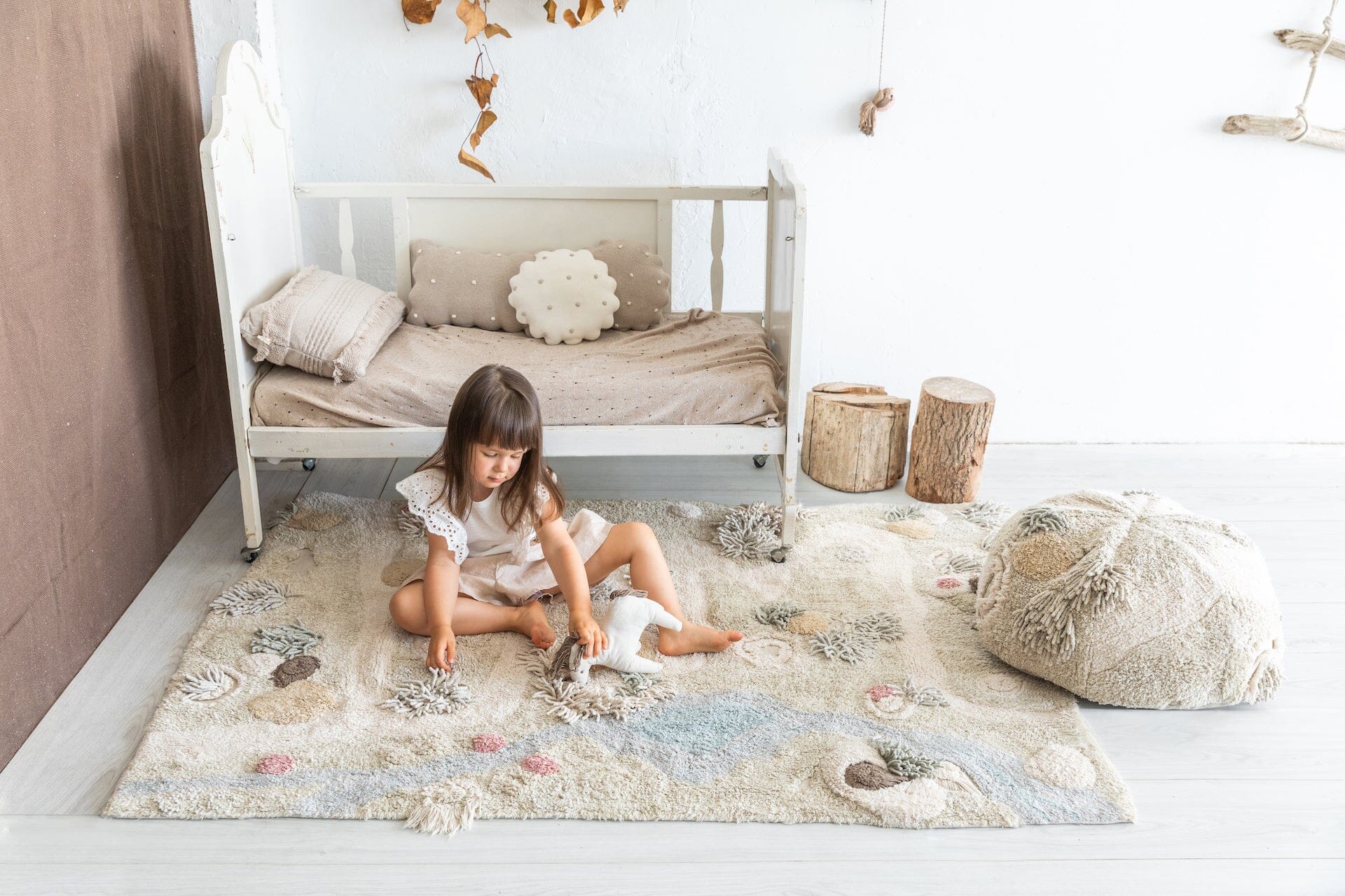 Lorena Canals Pouf - Mossy Rock- Strolleria
