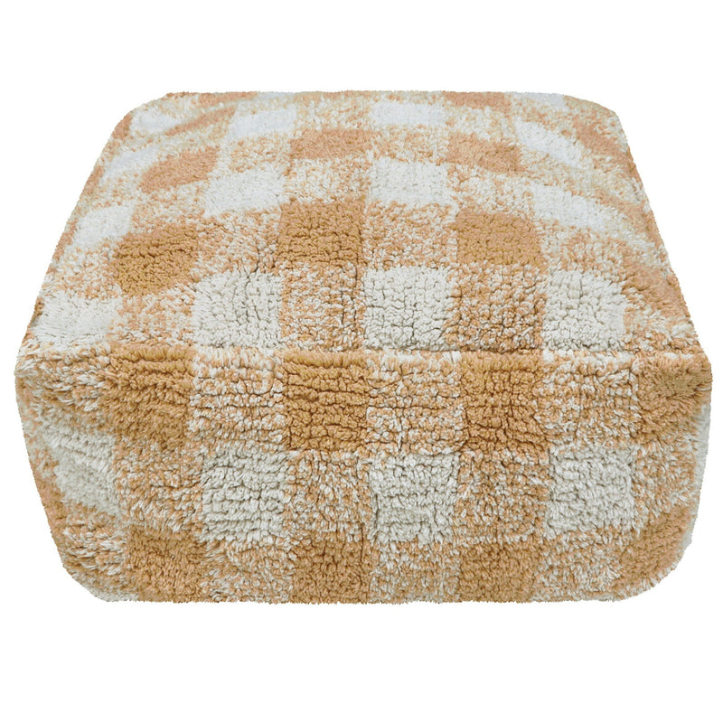 Lorena Canals Pouf - Vichy Natural Honey