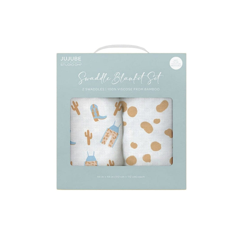 JuJuBe Swaddle Blanket Set - Howdy Partner Blue