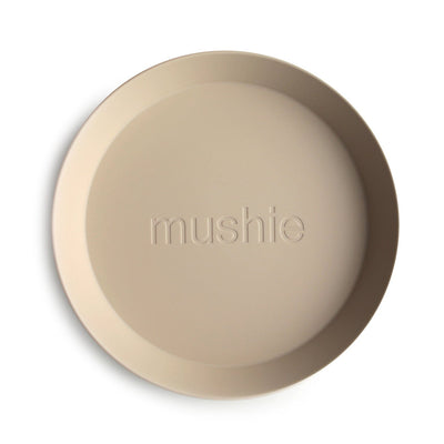 Mushie Round Dinnerware Plates, Set of 2