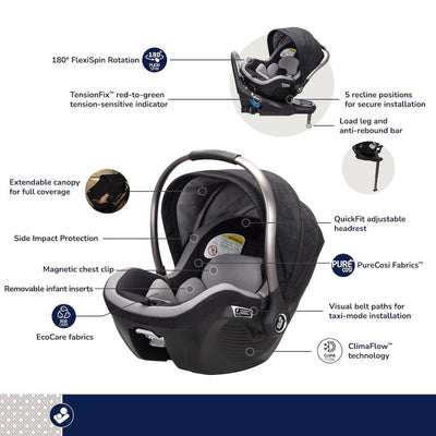 Maxi-Cosi Peri™ 180 Rotating Infant Car Seat- Kindred Collection