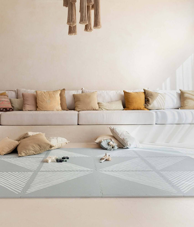 Toddlekind USA Haven Playmat in Sandy Lines - Stone