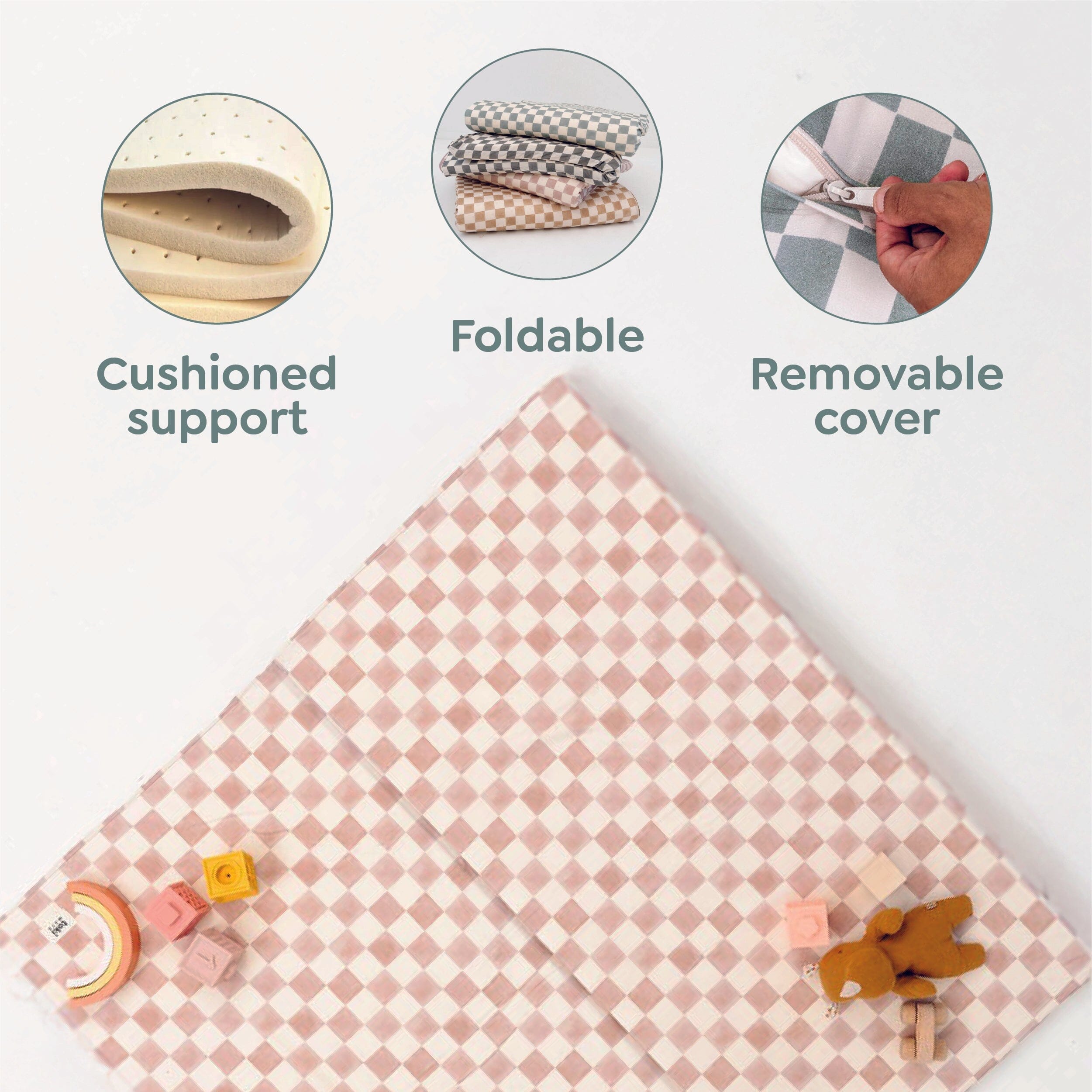 Toki Kids Mudcloth Organic Cotton Mat- Strolleria