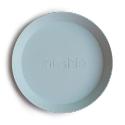 Mushie Round Dinnerware Plates, Set of 2