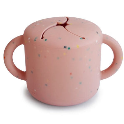 Mushie Snack Cup Pink Confetti