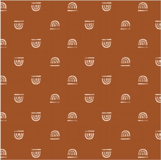 Toki Kids Rainbow Rust Organic Cotton Mat