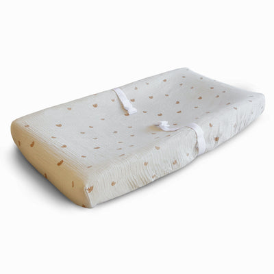 Mushie Extra Soft Muslin Changing Pad Cover