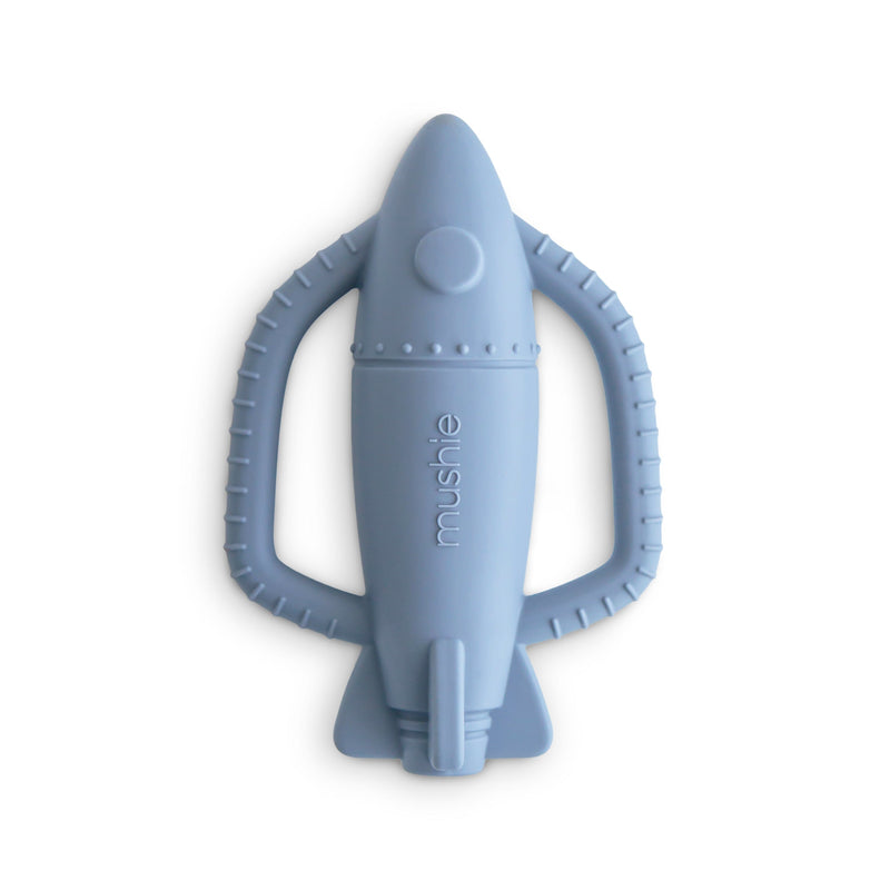 Mushie Rocket Rattle Teether