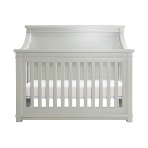 Sage Green appleseed Rowan Flat Top Crib - Front View | Strolleria