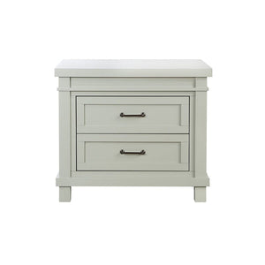 Sage Wood Rowan Nightstand - Front View | Strolleria