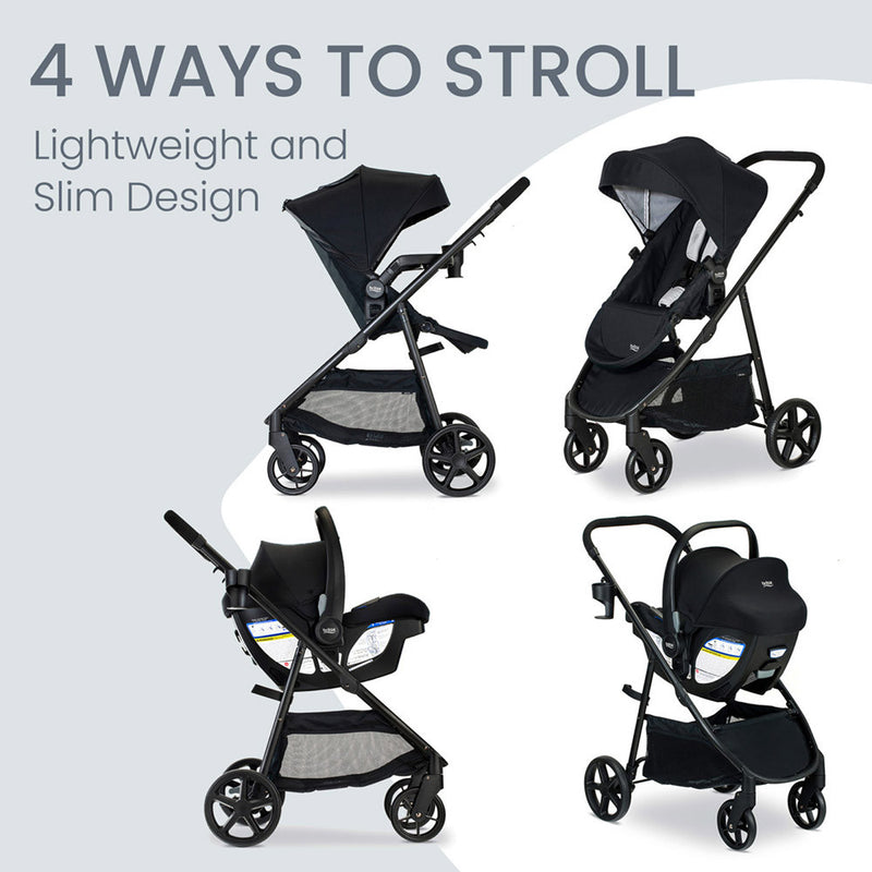 Britax Willow Brook Travel System with Aspen Base- Strolleria