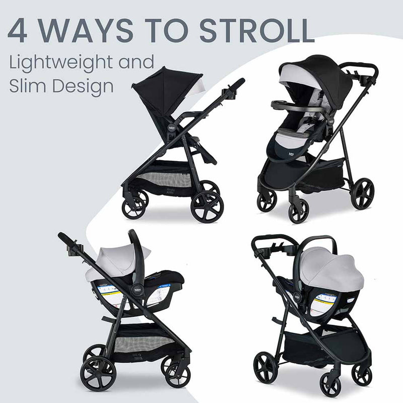 Britax Willow Brook S+ Travel System with Alpine Base- Strolleria