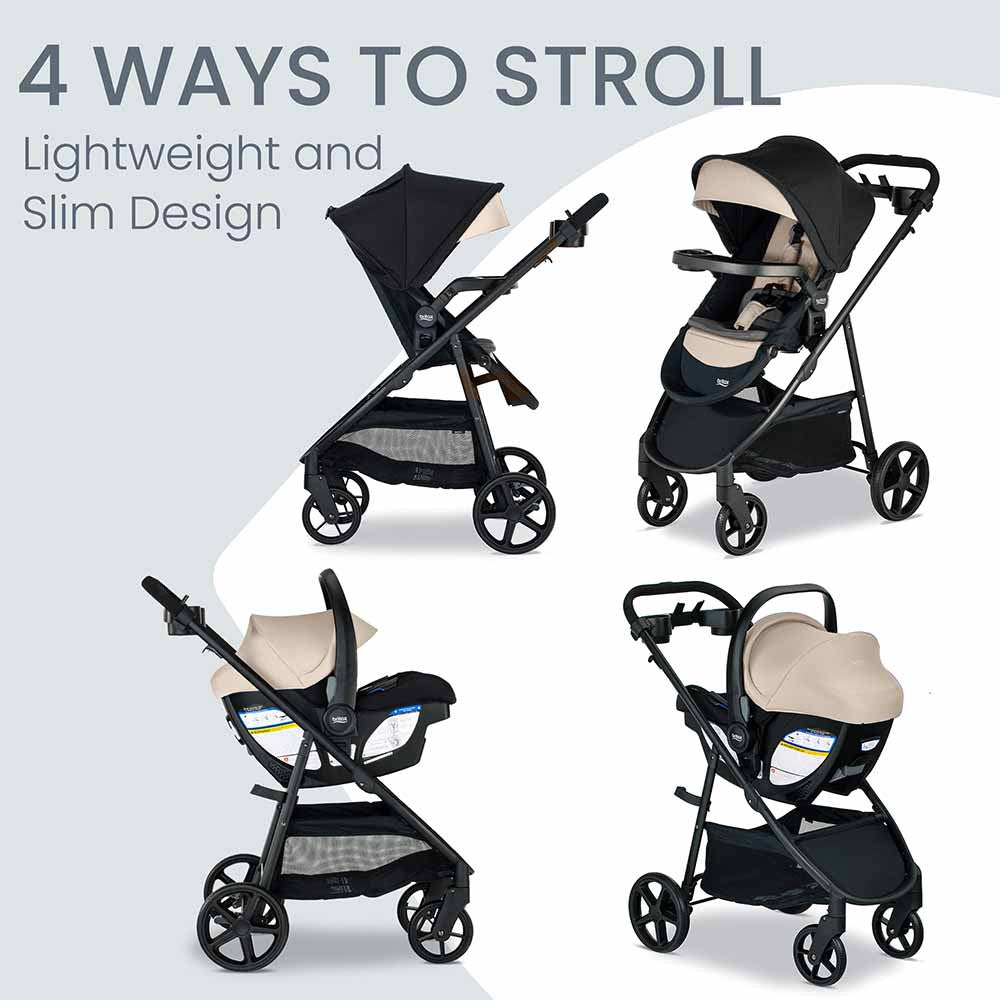 Britax Willow Brook S+ Travel System with Alpine Base- Strolleria