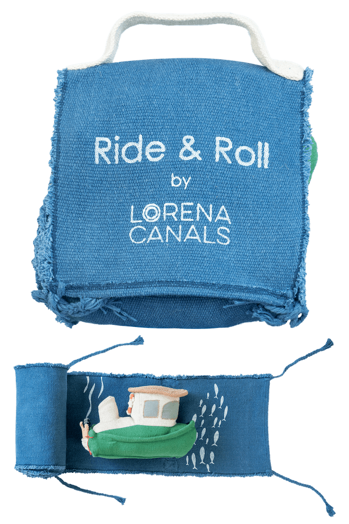 Lorena Canals Soft Toys - Ride & Roll Fisherman Boat