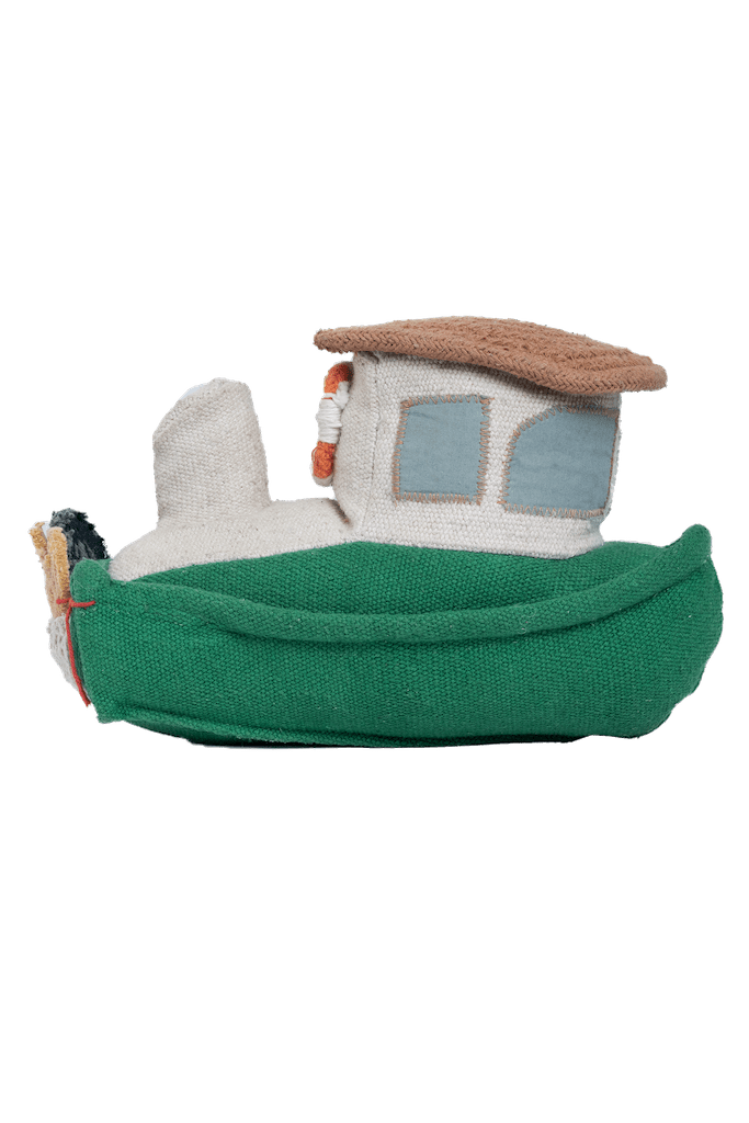 Lorena Canals Soft Toys - Ride & Roll Fisherman Boat