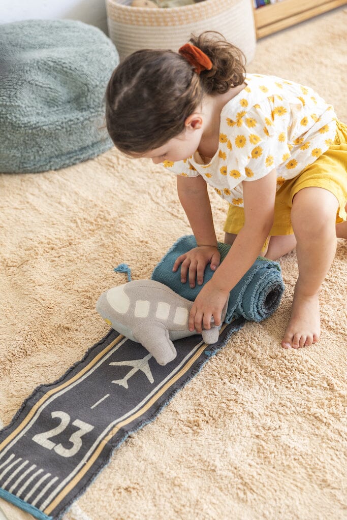 Lorena Canals Soft Toys - Ride & Roll Airplane- Strolleria
