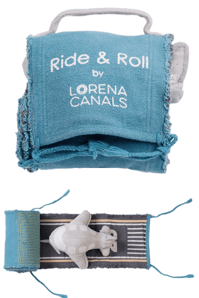 Lorena Canals Soft Toys - Ride & Roll Airplane