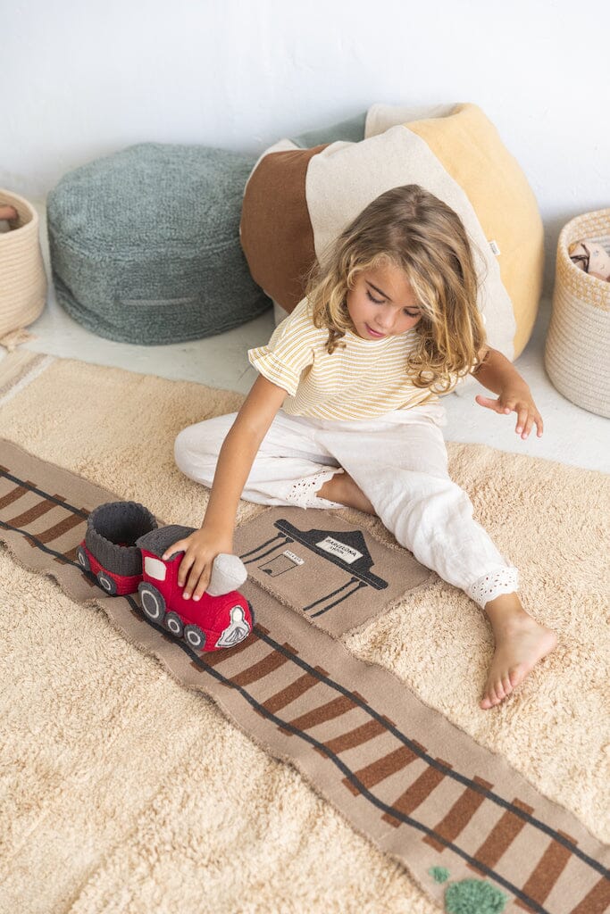 Lorena Canals Soft Toy - Ride & Roll Train- Strolleria