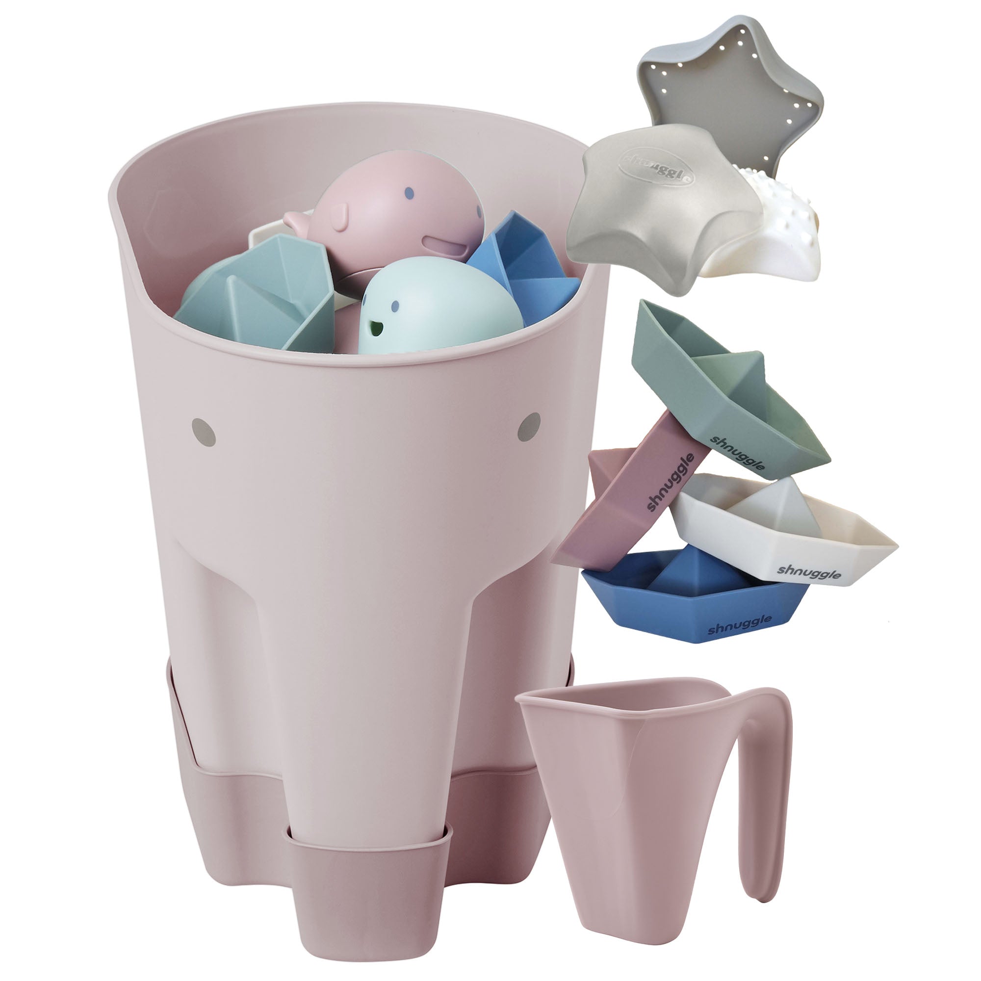 Shnuggle Bath Accessories 4-Piece  Bundle- Strolleria