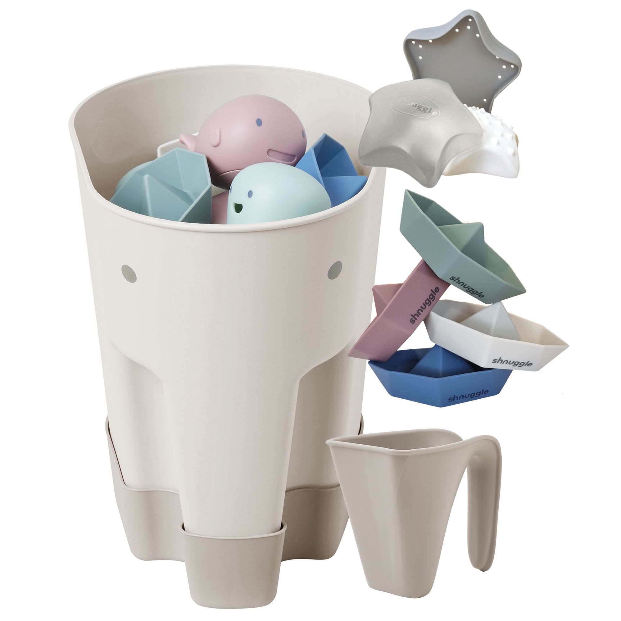 Shnuggle Bath Accessories 4-Piece  Bundle- Strolleria