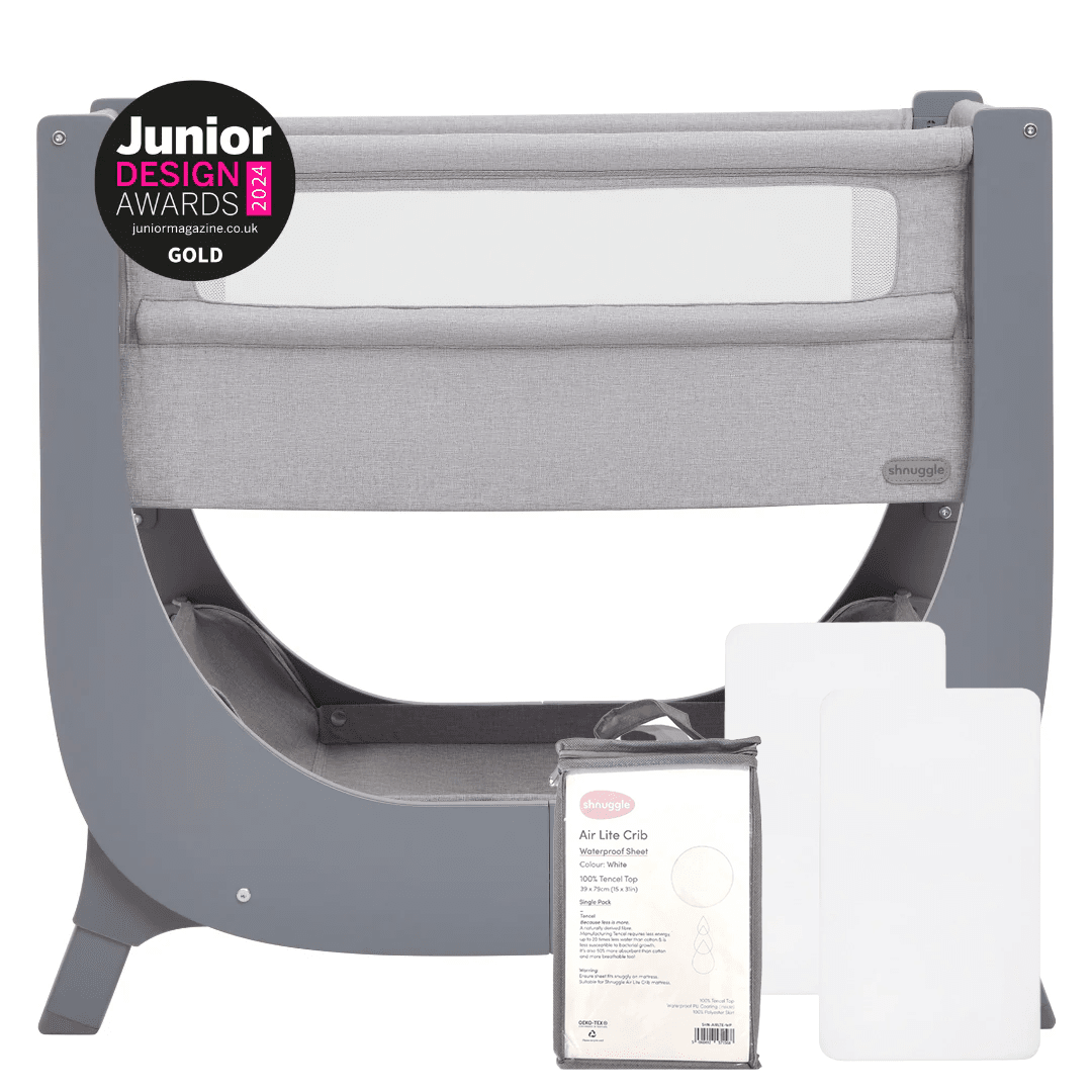 Shnuggle Air Lite Bedside Crib- Strolleria