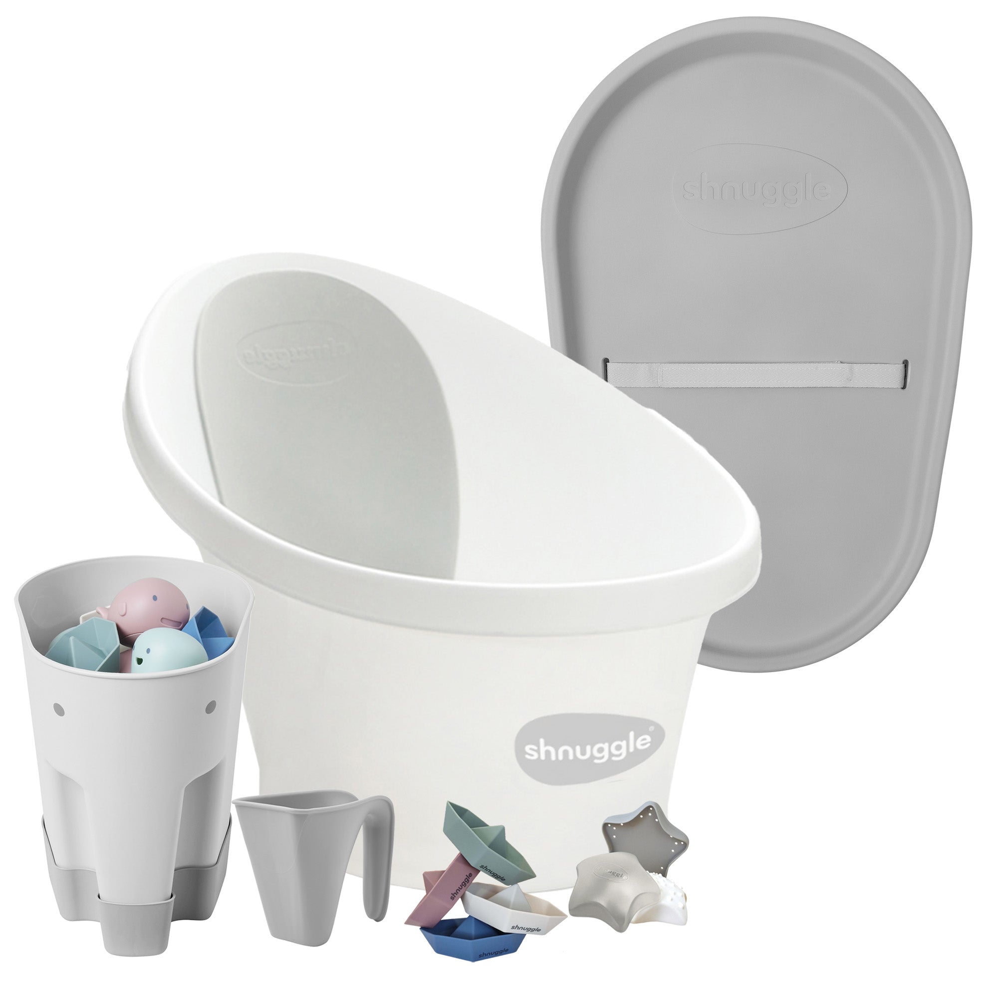 Shnuggle Newborn Bath & Accessories 5-Piece Bundle- Strolleria