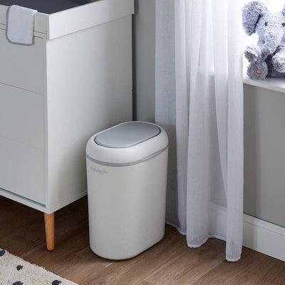 Shnuggle Nappy Bin in White/Grey