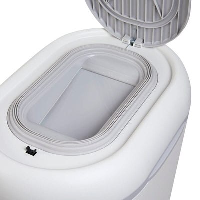 Shnuggle Nappy Bin in White/Grey