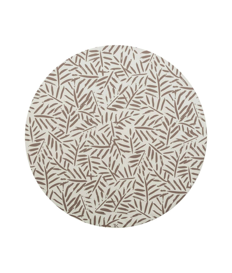 Toddlekind USA Splat Mat | Ocean Leaves - Tan