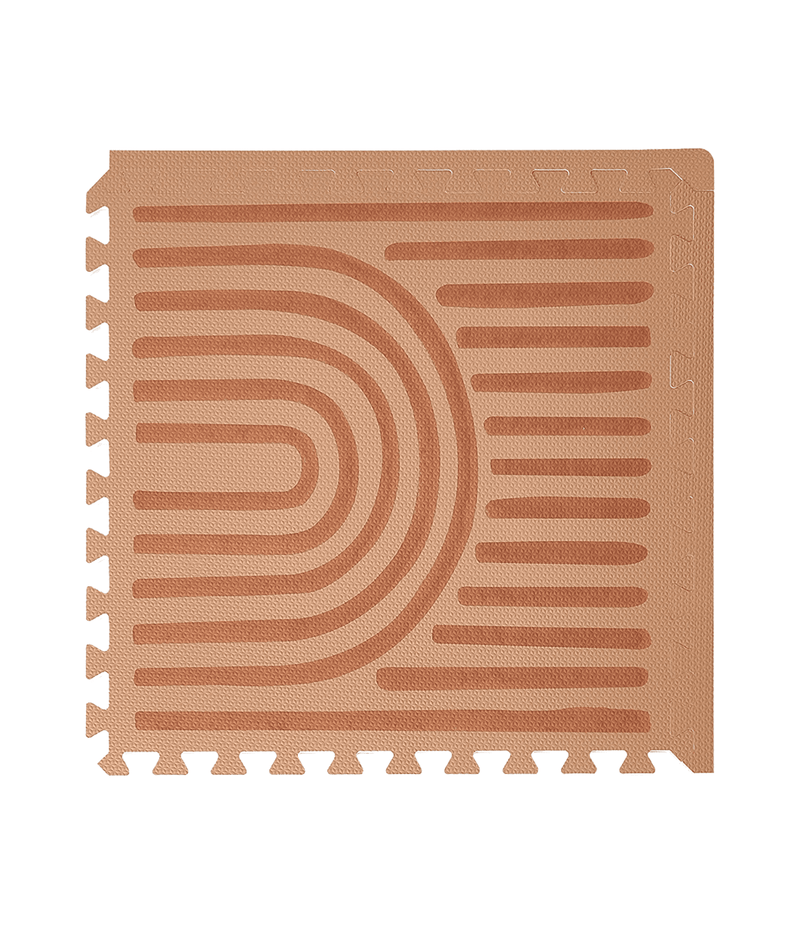 Toddlekind USA Haven Playmat in Linear - Camel