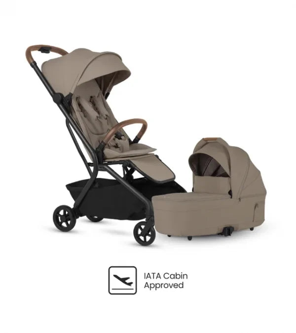 Silver Cross Nia Compact Stroller + Folding Bassinet Bundle- Strolleria