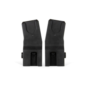 Black Silver Cross Nia Universal Car Seat Adapters - Pair Front View | Strolleria