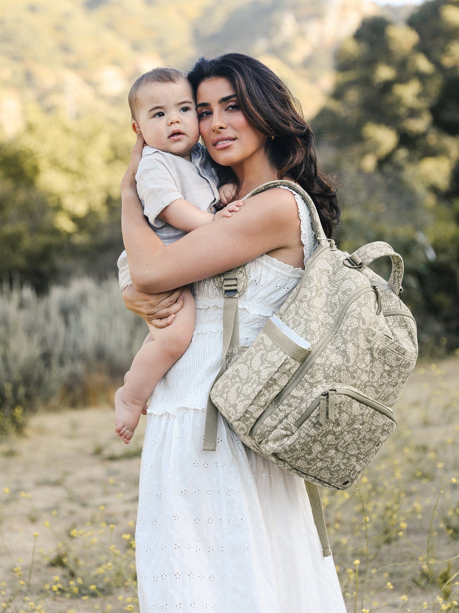 JuJuBe Sazan + JuJuBe Classic Diaper Backpack - Paisley Floral- Strolleria