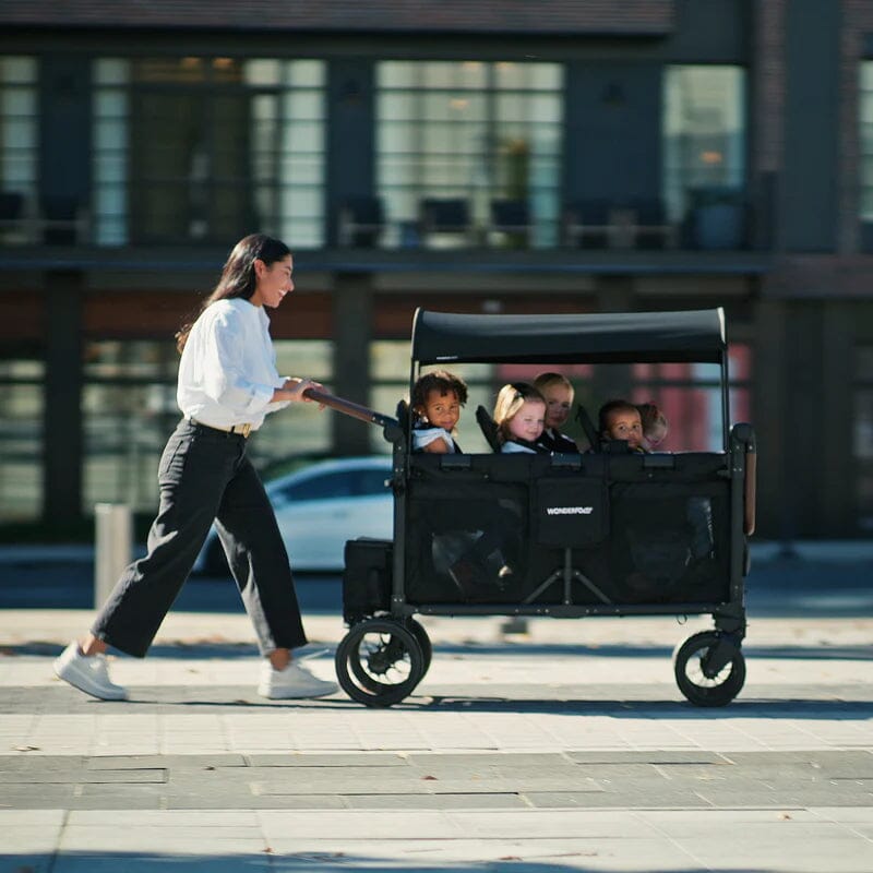 Wonderfold W6 Luxe Pro 6-Seater Stroller Wagon - Black
