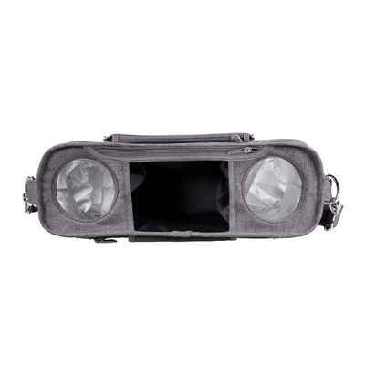 Wonderfold Parent Console with 2 Insulated Cup Holders - Gray