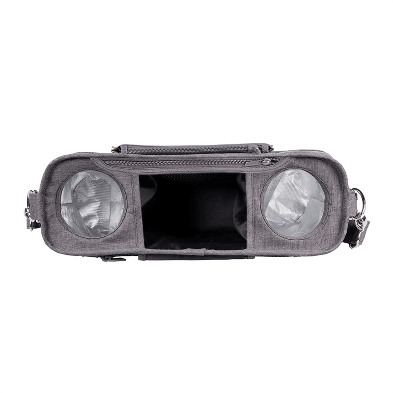 Wonderfold Parent Console with 2 Insulated Cup Holders - Gray