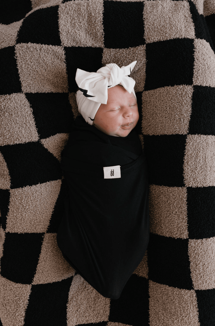 Forever French Baby - Bamboo Swaddle | Midnight Black