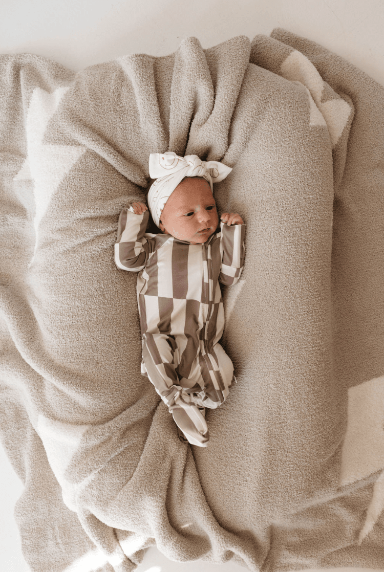 Forever French Baby - Bamboo Zip Pajamas | Tile Stack