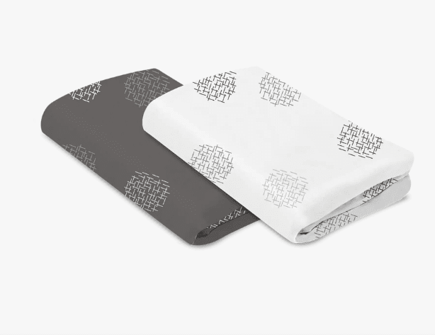 4moms Breeze Bassinet Sheet 2-pack (White + Grey)