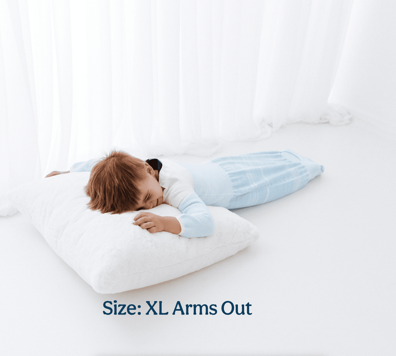Swaddelini Blue Arms Out™ Long Sleeve Sleep Sack